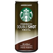 커피음료 썸네일이미지, 브랜드: 스타벅스 제품명: 더블샷 아메리카노 용량: 200ml